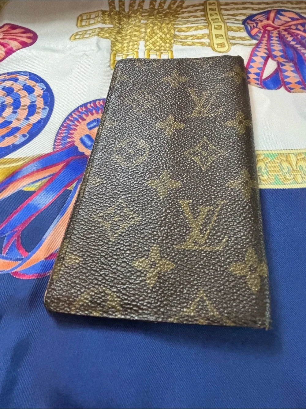 Authentic Louis Vuitton Monogram Checkbook Holder – Very Good Condition